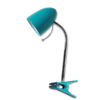 Lampa biurkowa z klipsem (bez źródła światła) Niebieska E27