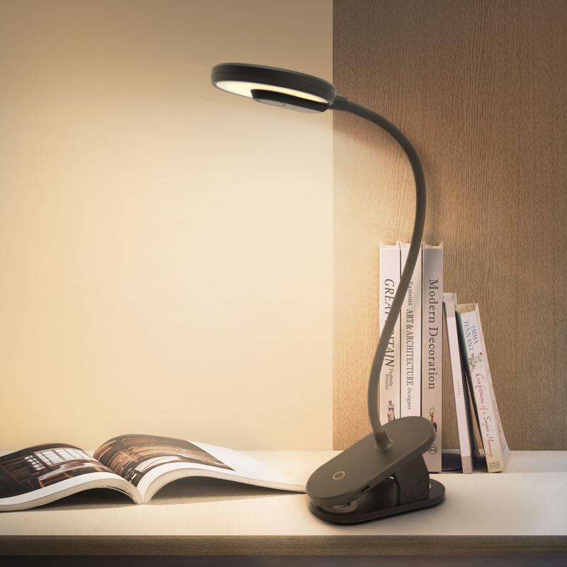 Ładowalna lampka LED z klipsem Czarna 2,5W 4000K - obrazek 4