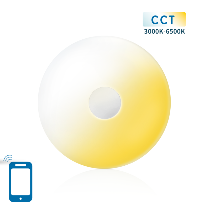 Inteligentna lampa sufitowa LED CCT Wi-Fi 18W - obrazek 2