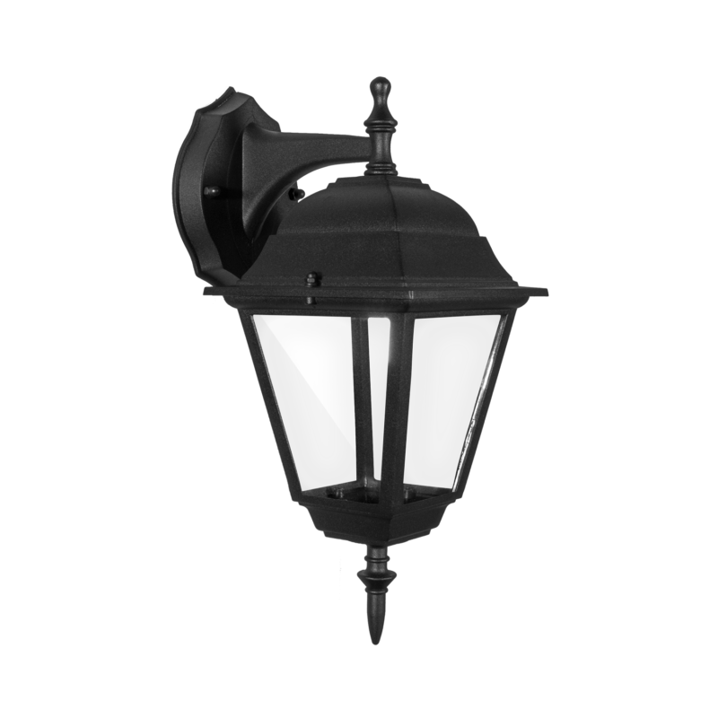 Lampa ścienna w stylu vintage czarna (bez źródła światła) E27